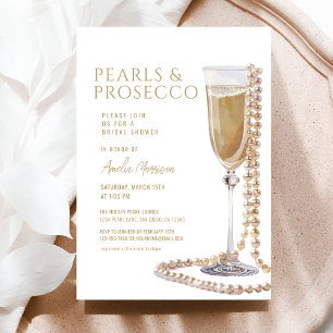Parels en Prosecco Vrijgezellenfeest Champagne Kaart