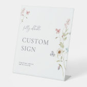 Parels en Prosecco Vrijgezellenfeest Custom Sign Reclamebord Met Voetstuk (Voorkant)