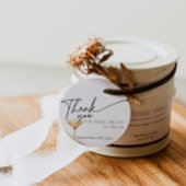 Parels en Prosecco Vrijgezellenfeest Dank u Ronde Sticker