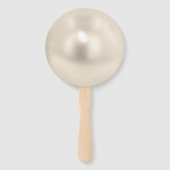 Parels en prosecco vrijgezellenfeest gunst handwaaier (Achterkant)