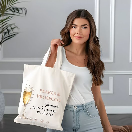 Parels en Prosecco Vrijgezellenfeest Party Tote Bag
