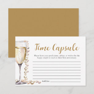 Parels en Prosecco Vrijgezellenfeest Tijdcapsule Kaart