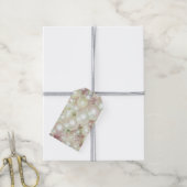 parels en roze maaltijd cadeaulabel (Met Touw)