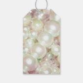 parels en roze maaltijd cadeaulabel (Achterkant)