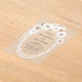 Parels en without V2 Acryl Uitnodigingen (Laagn)