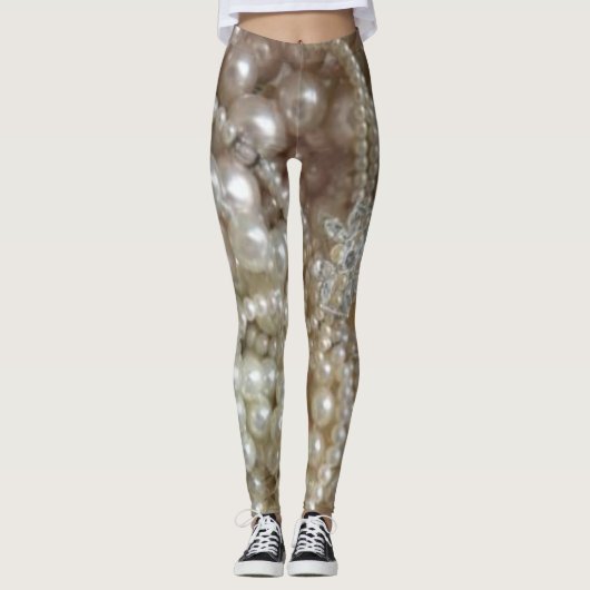 parels glans leggings (Voorkant)