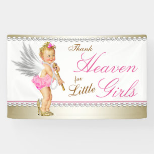 Parels Hak Princess Engel Baby Shower Spandoek