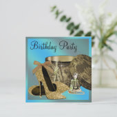 Parels Hoge Hak Schoenen Blauwgroen Blauw Vrouwen Kaart (Staand voorkant)