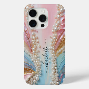 Parels met parelmoer verf Schelpen iPhone 15 Pro Case