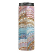 Parels met parelmoer verf Schelpen Thermosbeker (Achterkant)
