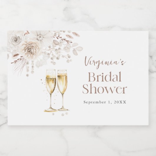 Parels Mini Mousserende Wijn Label Sparkling Wijnetiket (Enkel label)