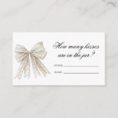 Parels Nu Hoeveel Kisses Bruids Spel Informatiekaartje (Voorkant)