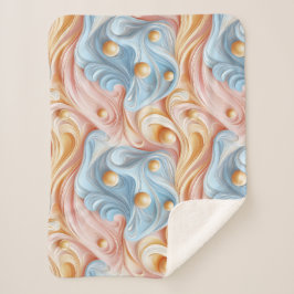 Parels op golven van sereniteit sherpa deken