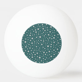 Parels Patroon op Transformatieve Teal Achtergrond Pingpongballen
