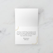 Parels & Prosecco Bedankt Card | Elegant neutraal (Binnen)