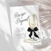 Parels & Prosecco Bridal Recept Enclosure Kaart