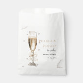 Parels & Prosecco  Bruidsfeest Bedankzakje (Voorkant)