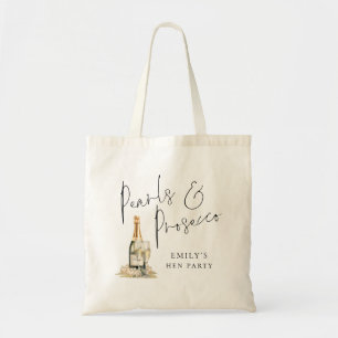 Parels Prosecco Bruidsmeisje Naam Hen Party Tote Bag