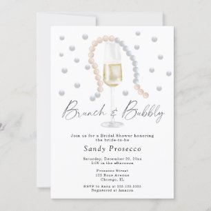 Parels & Prosecco Brunch en bubbelige bruids Kaart