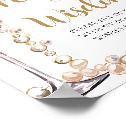 Parels & Prosecco Champagne Parels van Wijsheid Te Poster (Hoek)