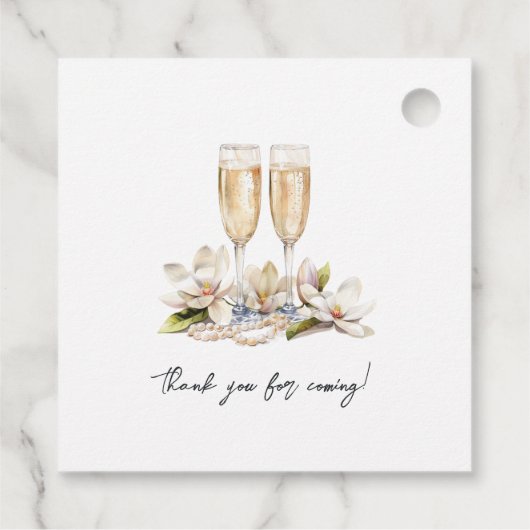 Parels & Prosecco - Chic Vrijgezellenfeest Bedankjes Labels (Achterkant)