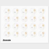 Parels & Prosecco Goud Vrijgezellenfeest Stickers (Vel)