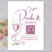 Parels & Prosecco QR Code Vrijgezellenfeest Regist Informatiekaartje