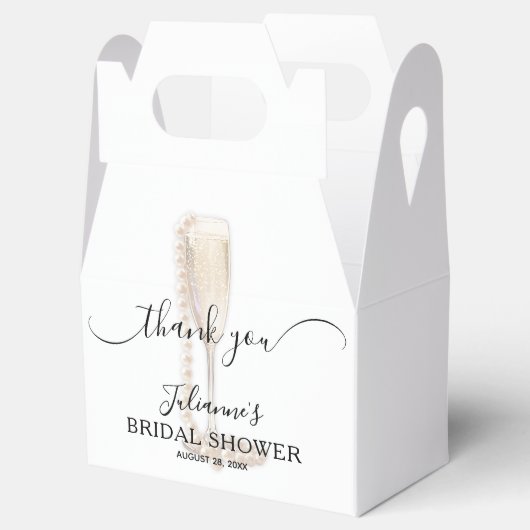 Parels & Prosecco Vrijgezellenfeest Dank u Bedankdoosjes (Geopend)