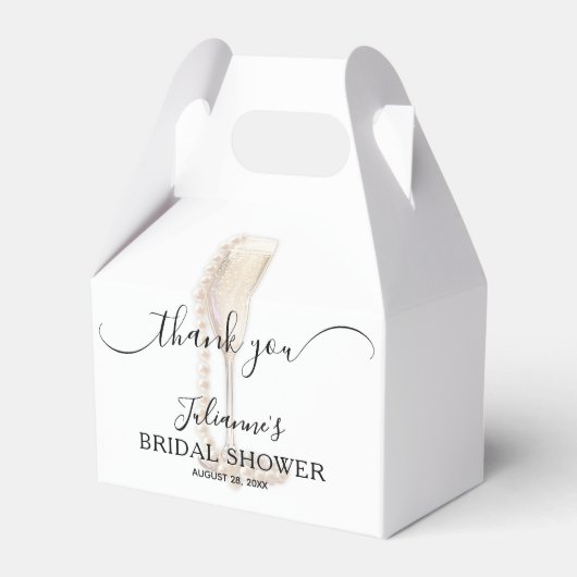 Parels & Prosecco Vrijgezellenfeest Dank u Bedankdoosjes (Voorkant Zijde)