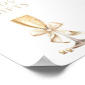 Parels & Prosecco Vrijgezellenfeest Kaarten & Gesc Poster (Hoek)