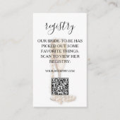 Parels & Prosecco Vrijgezellenfeest QR Code Regist Informatiekaartje (Voorkant)