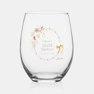 Parels Prosecco wijnglazen Wijnglas Zonder Voet