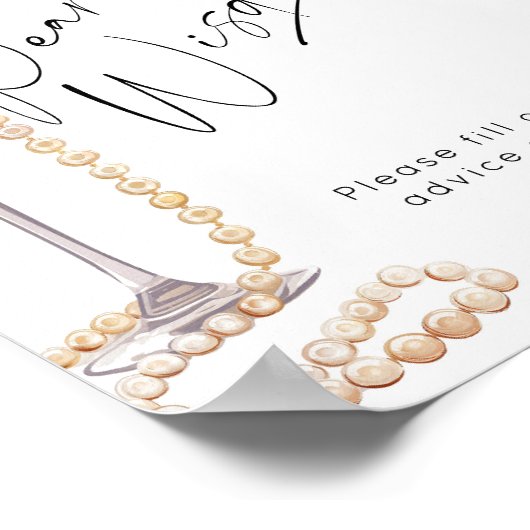 Parels van Wijsheid Advies en wensen voor koppel Poster (Hoek)