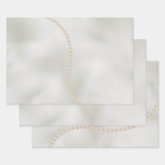 Parels White Luxe Inpakpapier Vel (Set)