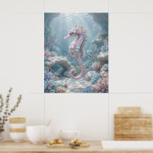 Parels Zeepaardgrot Poster (Keuken)