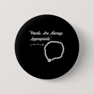Parels zijn altijd geschikt _2 ronde button 5,7 cm