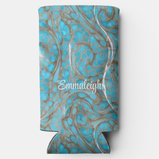 Parelschuimende marmeren steenmonogram (Achterkant)