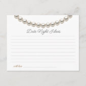 Parelsnoer Bruidsdouche Uitgaansideeën Informatiekaartje (Voorkant)