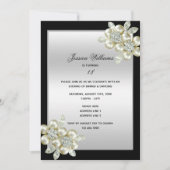 Pareltjes van Classy Floral Diamonds Kaart (Voorkant)