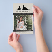 Parelwitte houtskool fotograaf Logo Big Photo Flyer (Hand)