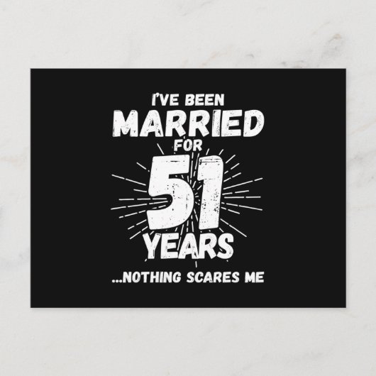 Paren 51 Jaar Getrouwd Grappig 51e Trouwdag Briefkaart (Voorkant)