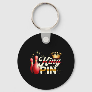 Paren Bowler League Bowling King Pin Dragen Cro Sleutelhanger