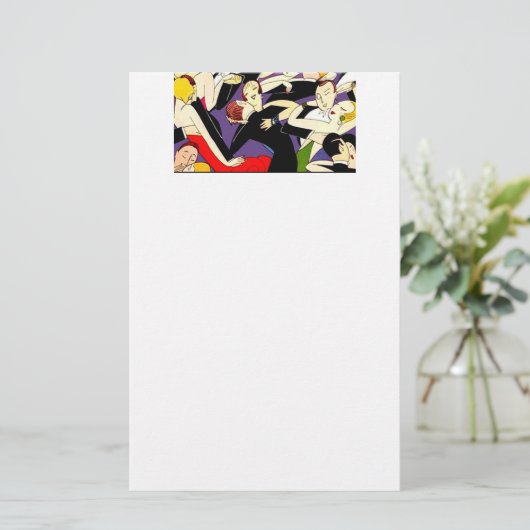 paren dansen briefpapier (Staand voorkant)