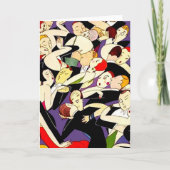  paren dansen feestdagen kaart (Voorkant)