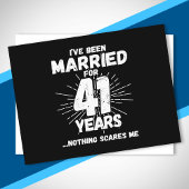 Paren die 41 jaar getrouwd zijn Funny 41st Jubileu Briefkaart