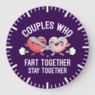 Paren die samen scheten blijven bij elkaar - grapp grote klok