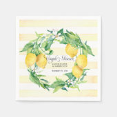 Paren Douche Citrus Citrus Krans Bloesemblad Servetten (Voorkant)