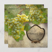 Paren Douche Wijngaard Herfst Herfst bruiloft Uitn Kaart (Voorkant / Achterkant)