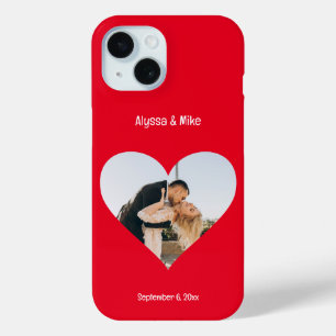 Paren Foto in Hart Gepersonaliseerde Pas getrouwd