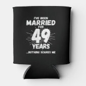 Paren gehuwd 49 jaar Funny 49th Jubileum Blikjeskoeler (Voorkant)